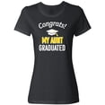 thumbnail image 3 of Inktastic Congrats My Aunt Graduated with cap Women's T-Shirt, 3 of 5
