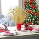 thumbnail image 5 of 1-10 piezas de tallos de bayas artificiales decorativos dorados para Navidad, para árbol de Navidad, guirnalda, chimenea, manualidades navideñas, regalos, 5 of 5