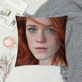 thumbnail image 2 of Rose Leslie - Pillow Cover Case Oatmeal, 2 of 5