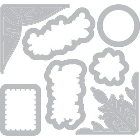 Sizzix Framelits Die & Stamp Set By Katelyn Lizardi 7/Pkg-Christmas Envelope
