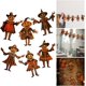 thumbnail image 2 of Banderines decorativos vintage de Halloween, adorno de banderín colgante de madera para Halloween, banderín de bruja de calabaza para fiesta, vacaciones, decoración de pared, 2 of 7