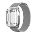 thumbnail image 4 of Correa metálica para apple watch + Case Protector de pantalla. Estilo Milanese.Tamaños: 44/42, 40/38 mm Mamá Pulpo Milanese mica completa, 4 of 6