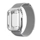 thumbnail image 4 of Correa metálica para apple watch + Case Protector de pantalla. Estilo Milanese.Tamaños: 44/42, 40/38 mm Mamá Pulpo Milanese mica completa, 4 of 6