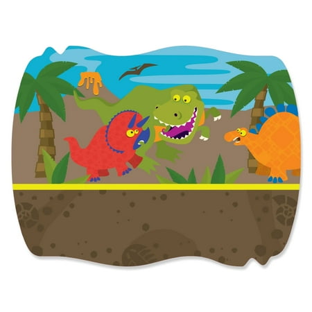 dinosaur birthday squiggle party sticker labels 1 sheet of 16