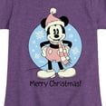 thumbnail image 3 of Disney - Mickey Merry Christmas - Toddler & Youth Girls Short Sleeve Graphic T-Shirt, 3 of 5