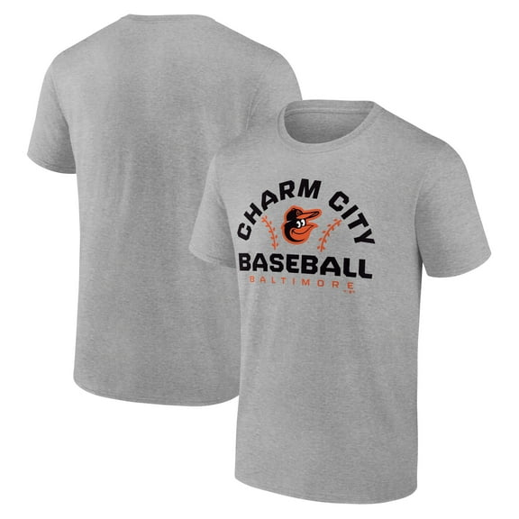Men's Heather Gray Baltimore Orioles Team Go For Two T-Shirt