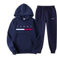 thumbnail image 3 of Conjunto deportivo de 2 piezas para hombre, sudadera con capucha y pantalón con cordón, ropa deportiva con capucha para hombre, ropa deportiva de otoño para hombre y mujer, 3 of 5