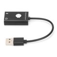 thumbnail image 4 of Adaptador de Audio USB estéreo externo 3 en 1 compatible con escuchar, decir voz, tarjeta de sonido puro para Windows, Linux, OS X, 4 of 8