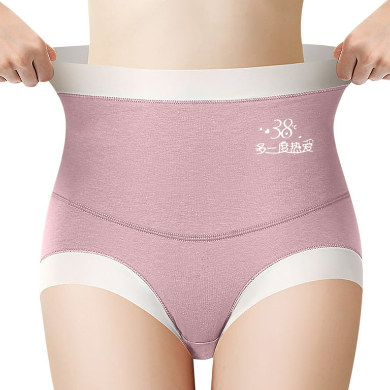Aayomet Underpants For Women Women's Cotton Bikini Brief Underwear,  Multipacks,Pink XL 