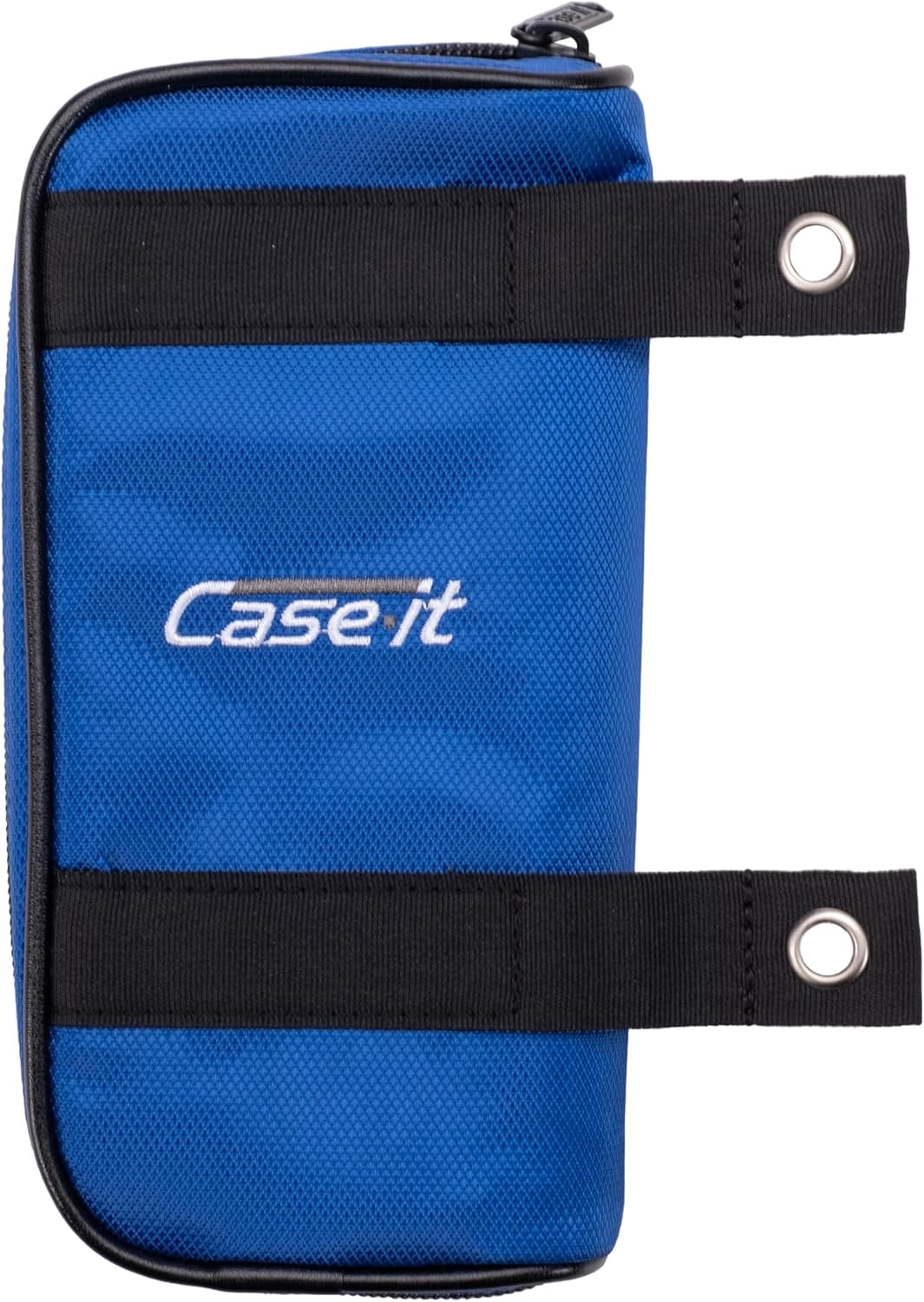 Case It 6-Piece Pack Clear Case Pencil Pouch - Six Pencil Cases-All BLUE
