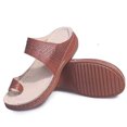thumbnail image 1 of Sandalias de plataforma con cuña hueca para mujer, informales, retro, con puntera Wmkox8yii  ytu1722, 1 of 3