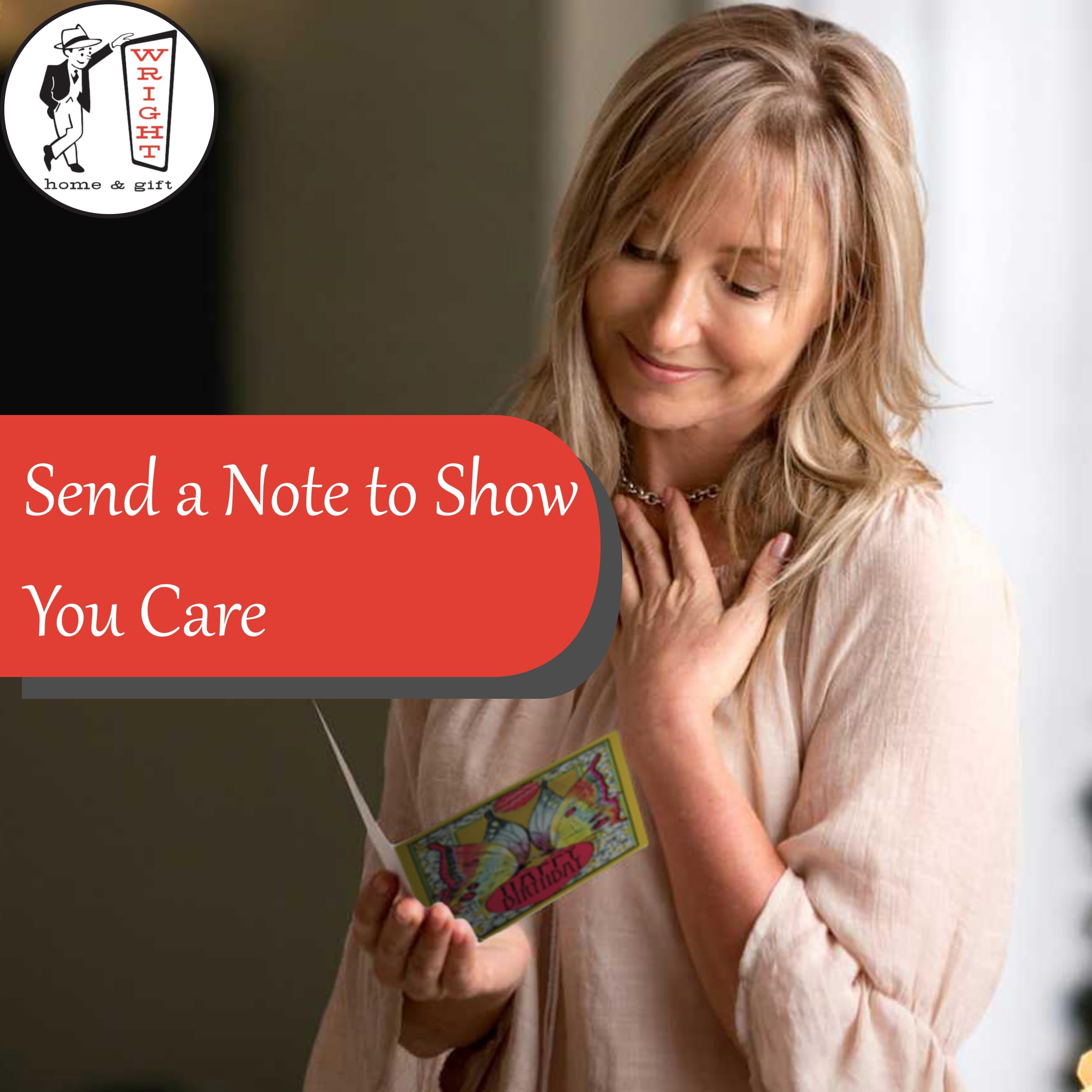 Potted Plant Thank You Blank Note Greeting Cards | 20 Pack Bulk Set (4X6)
