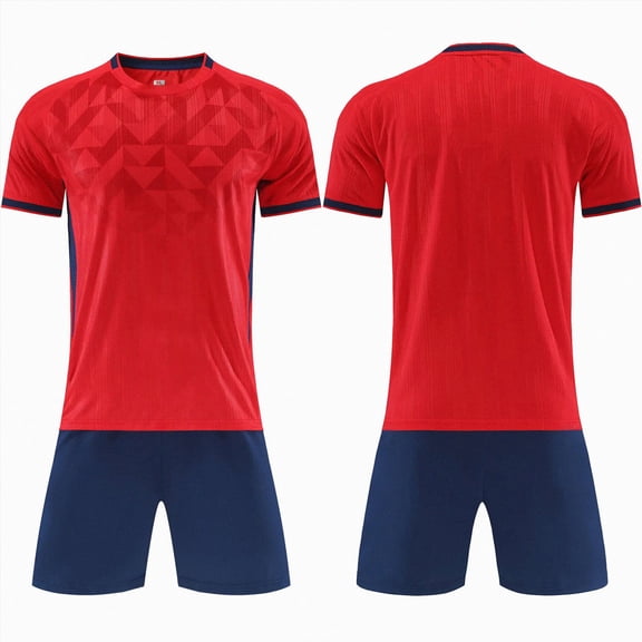 Hessimy Boys Short Suit Set Boys Summer Sports Set Boy's T-Shirt and Shorts Outfits Set Kids Summer Short Sleeve Top and Short Sets,Jogging Football Tracksuit 11-12 Years