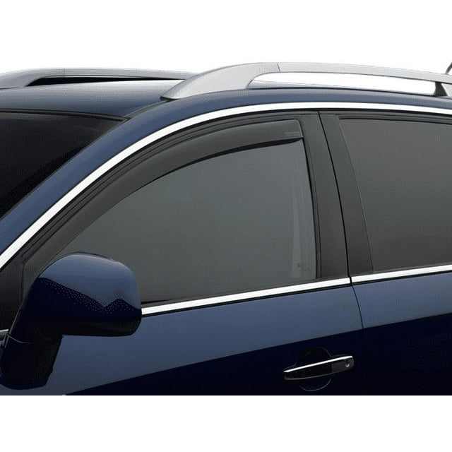 Weathertech Rainguard 801048IM Aerodynamic Design; In-Channel; Dark Smoke; Acrylic; Set of 2