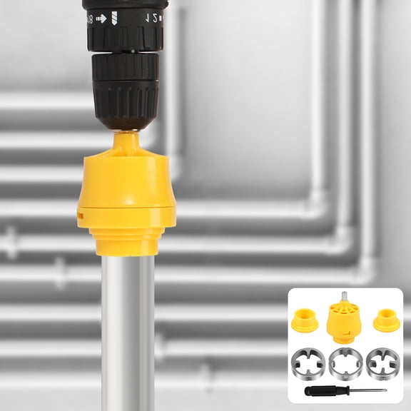 PVC Thread Maker Tool for Electric Drill Pipe Threader Kit with 3 Dies Multipurpose Pipe Threader Plumbing Tool Reusable Pipe Die Set for Professional Pipe Threaders