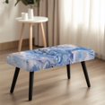 thumbnail image 4 of Psesaysky Marbled Butterfly Pattern Elastic Bench Protector, Elastic Band Polyester Spandex Fabric Bench Slipcover for Living Room Parties, 4 of 9