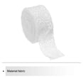 thumbnail image 3 of Unique Bargains Lace Trim 10 Yards 1.6 Inch Flower Elastic Lace Ribbons for Package Decoration Wedding Headbands White, 3 of 5