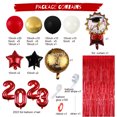 thumbnail image 7 of Graduation Party Decoration 2023 Red Black and Gold Balloons Garland Arch Set Star Foil Balloons Congrats Balloon Red Foil Fringe Curtain Graduation Decorations Class of 2023 Grad Party Supplies, 7 of 7