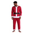 thumbnail image 2 of Kelon Family Matching Sets, Silk Satin Christmas Pajamas for Family with Red Bow, Matching Christmas Pajamas for Couples, Christmas Family Pajamas Matching Sets, Christmas Pjs for Family, 2 of 7