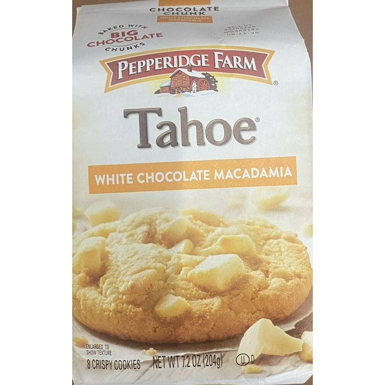 4x Pepperidge Farm Tahoe White Chocolate Macadamia Cookies 7.2 oz
