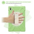 thumbnail image 4 of Dteck Samsung Tab S7 FE 12.4 inch 2021 Tablet Case, Dteck Heavy Duty Hybrid Rugged Shockproof Case 360 degree Handle Grip Kickstand Cover with Pencil Cap Holder for Samsung SM-T730/T736B, Matchagreen, 4 of 9