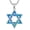 A01-Star of David(Blue), variant on Star of David Pendant Necklace for Men 925 Sterling Silver Jewish Star Pendant Collar De La Estrella De David Jewish Gifts for Men