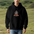 thumbnail image 3 of Men's Long Sleeve Hoodie Pullover Sweatshirt with Rustic Barn Design Pumpkins & Spider Webs - Perfect for Autumn Style, 3 of 7