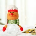 thumbnail image 1 of Envase de dulces navideños Fiudx muñeco de nieve Papá Noel decoración tarro, 1 of 2