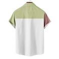 thumbnail image 6 of Yuwull Men's Short Sleeve Button Down Vintage Bowling Shirts with Pocket Hawaiian Casual Printed Beach Shirt Summer Regular Fit Top On Clearance, 6 of 7