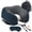 Deep Blue Striped Kit, variant on Travel Neck Pillow Burgundy Striped Kit with Pouch Sleep Mask and Earplugs