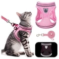 thumbnail image 1 of PUPTECK Breathable Cat Harness and Leash Set - Escape Proof Cat Vest Harness, Reflective Adjustable Soft Mesh Kitty Puppy Harness, Easy Control for Outdoor Walking, 1 of 7