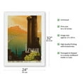 thumbnail image 2 of Izmir Turkey - Turkey Touring and Automobile Club - Vintage Travel Poster by Ihap Hulusi Görey c.1940 - Japanese Unryu Rice Paper Art Print 24 x 32 in, 2 of 4