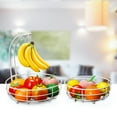 thumbnail image 4 of Bextsrack Fruit Basket for Kitchen Countertop, 2-Tier Vegetable Fruit Bowl with Banana Hanger, White, 4 of 7