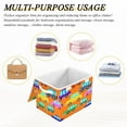 thumbnail image 7 of 16.5x12.6x11.8in Foldable Flip-Top Storage Bin, Dustproof Magic Tape Closure, Ideal for Home & Toy Organization，Car, 7 of 7