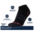 thumbnail image 3 of Reebok Calcetines invisibles para mujer, 12 pares, corte bajo, negros, 3 of 7