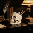 thumbnail image 2 of DefiDgd Resin Small Skull Shaped Planter Pot,Multi FunctionStorage Bowl for Candy Snacks Succulent Cactus,Gothic Desktop Ornament for Halloween Home Office Indoor Tabletop Decor(White-B), 2 of 9