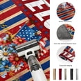 thumbnail image 5 of 2x3 Ft Entryway Area Rug, Independence Day Kitchen Rug Runner Washable Floor Mat, Patriotic USA Flag Flower Wood Grain Non Slip Indoor Door Mat Throw Carpet for Bathroom Living Room Bedroom, 5 of 8