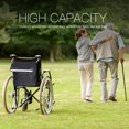 thumbnail image 3 of Wheelchair Backpack Multifunction Universal Wheelchair Bag Wheelchair Accessory Bag Wheelchair Tote Bag Waterproof for Most Wheelchair, Scooter, Walker, Rollator (Black), 3 of 5