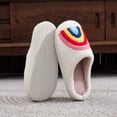 thumbnail image 4 of SAWOBUUN Cartoon Slippers for Womens Mens Cute Fuzzy Plush Warm Cozy Fluffy House Shoes Indoor Outdoor Bedroom Slippers, 4 of 8