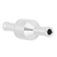 thumbnail image 3 of Valve 1 Way Nonreturn Check Valve Aluminium Alloy Silver for Water Oil Diesel Petrol Fuel Line, 3 of 7