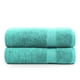 thumbnail image 1 of Juego de toallas de baño LANE LINEN, 100% algodón, 35 x 66 cm, color verde azulado, paquete de 2, 1 of 9