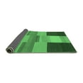 thumbnail image 2 of Ahgly Company Indoor Rectangle Abstract Emerald Green Contemporary Area Rugs, 8' x 12', 2 of 4