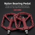 thumbnail image 1 of Rodamientos ultraligeros ROCKBROS, pedales de bicicleta, pedales de nailon para ciclismo de carretera, pedales bmx Mtb, plataforma plana, accesorios de piezas de bicicleta Tan Jianjun unisex, 1 of 2