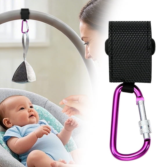 Large Locking Carabiner, 30KG Heavy Duty Wear Resistant Hook for Strollers, Grocery Bags and Outdoor Use