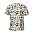 thumbnail image 6 of Vsdgher Cute Cats Print Men's Dry Fit Mesh Athletic Shirts Moisture Wicking Tennis T-Shirt Tops, 6 of 9
