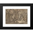 thumbnail image 2 of Abraham Bloemaert 14x11 Black Modern Framed Museum Art Print Titled - Christ and the Canaanite Women (16th Century), 2 of 5