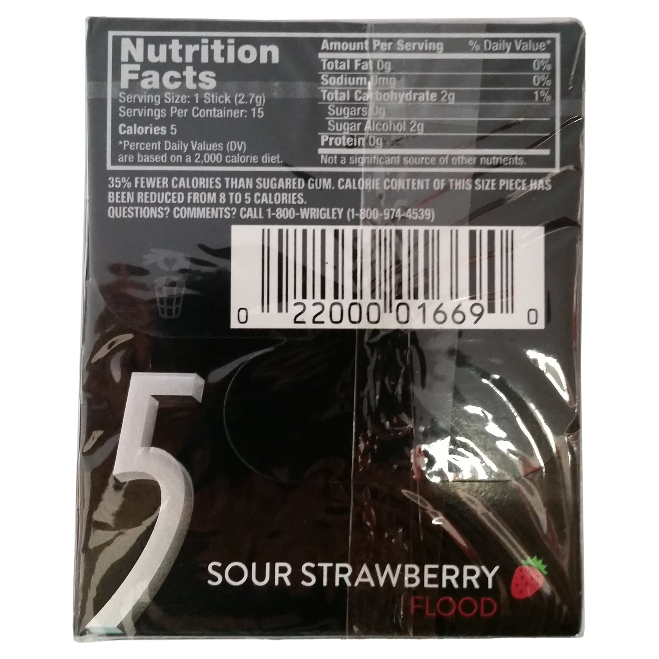Five 15stk Sour Strawberry