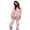 Pink, variant on Sweatsuits 2pcs Sets Womens Hot Sale Clearance Women's Solid Hooded Long Sleeved Sweater Casual Two-Piece Long Sleeved Round Neck Shirt/shirt Set