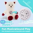 thumbnail image 5 of LINXUXIE White Bear Stuffed Animal Baby Doll, Music & Sound Toy for Kids, Gifts for 1 2 3 4 5 6 Year Old, 5 of 9