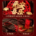 thumbnail image 4 of Tignapoo Festive Red Flocking Lucky Blessing Wreath - Lunar New Year Spring Festival Hanging Decor Indoor Ornament - Prosperity Symbol Home Decoration, 4 of 4